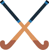 Field Hockey Sticks (The Whole BUTTY) – Magnetic Only - 7/8 inch, White, Red