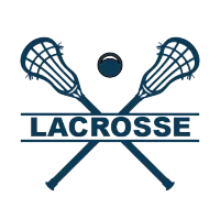 Lax Sticks Navy outlined (Just The Cap) – Magnetic Only - 1 inch, White
