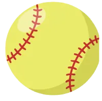 Softball (The Whole BUTTY) – Magnetic Only - 7/8 inch, White, White