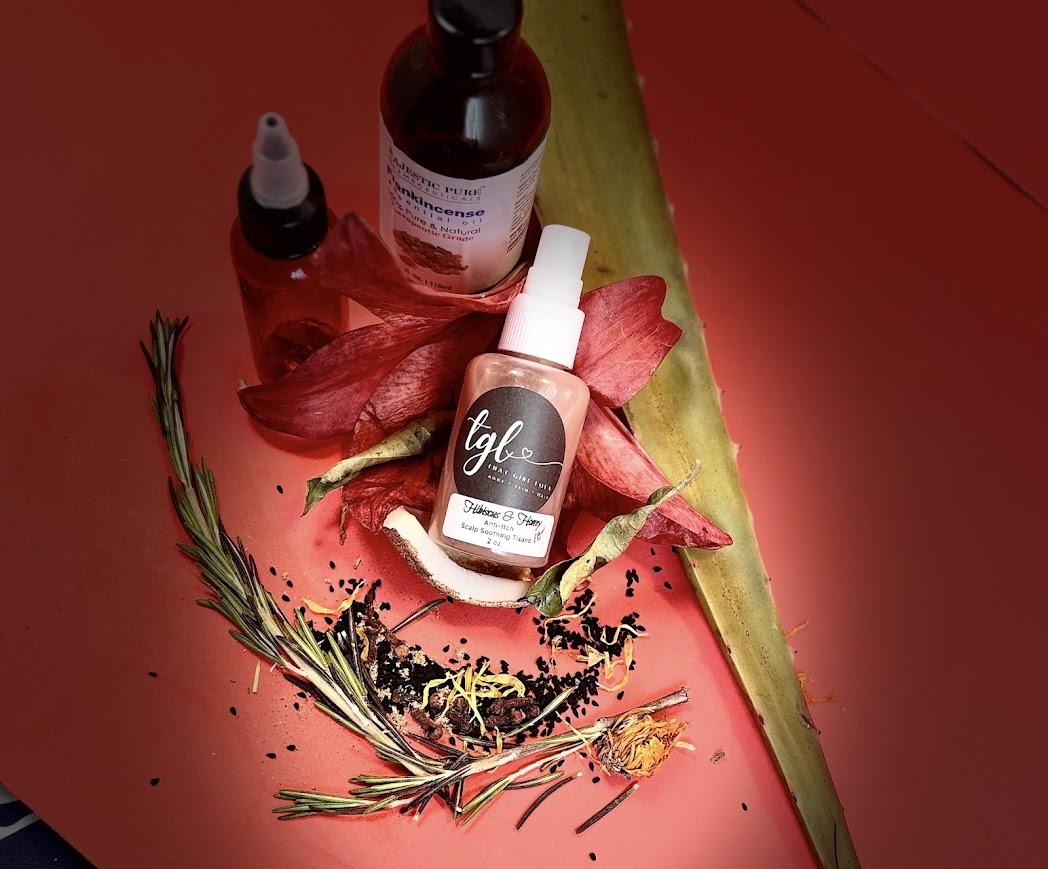Hibiscus & Honey  Anti - itch Scalp Soothing Tisane & Serum – Image 8
