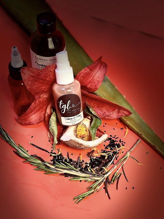 Hibiscus & Honey  Anti - itch Scalp Soothing Tisane & Serum – Image 9