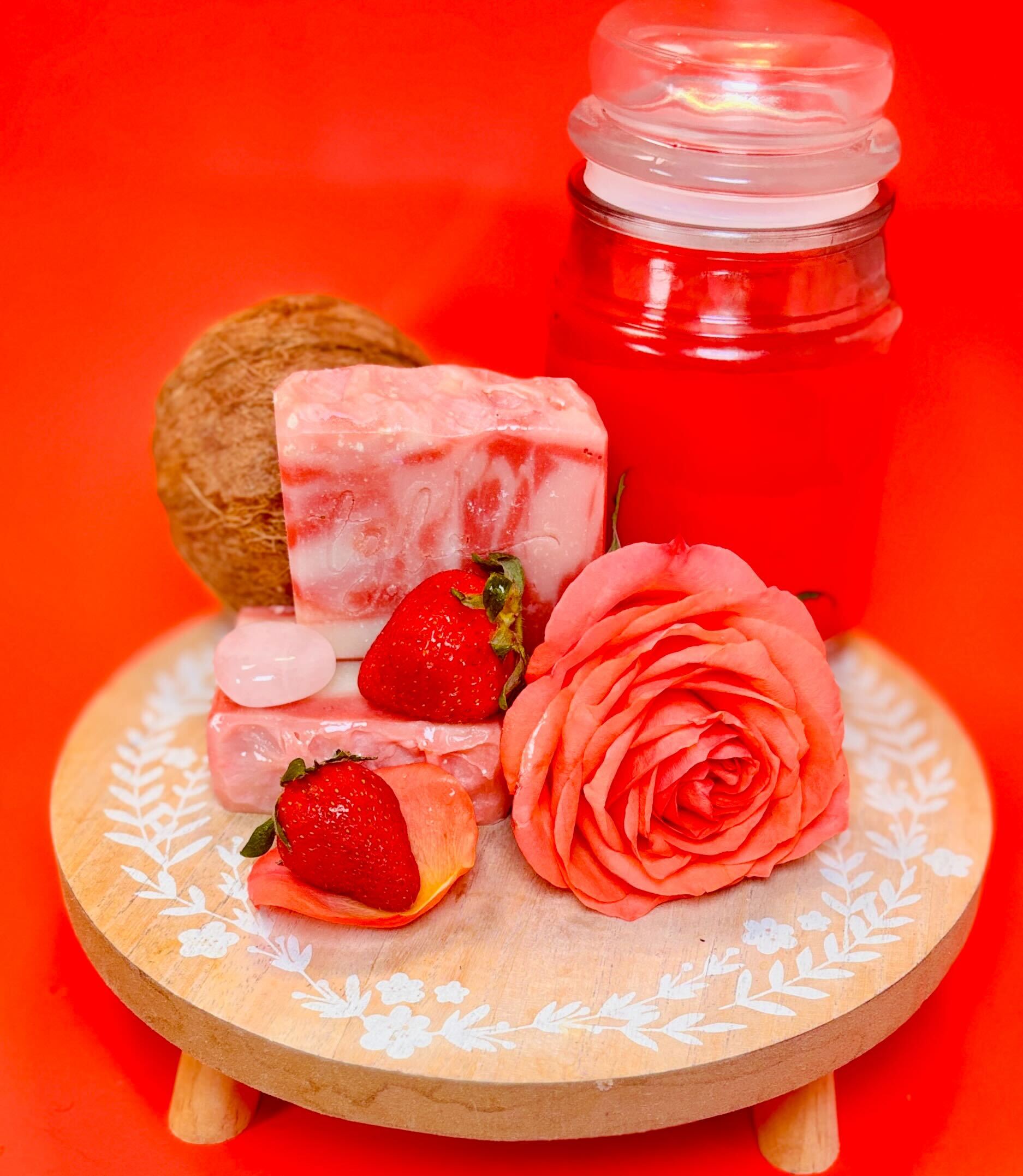 Vegan Soap – Strawberry Sobet, 5-6+ oz. bars