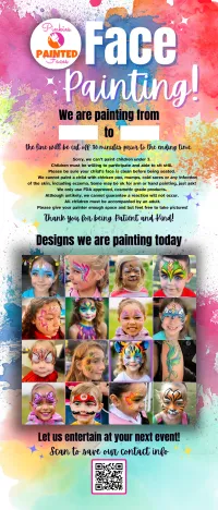 Splatter Retractable Banner Canva Template – Image 2