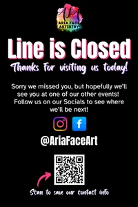 Line Closed Sign 24"x36" Canva Template – Image 2