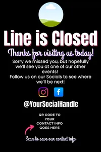 Line Closed Sign 24"x36" Canva Template – Image 4