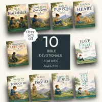 Kids Faith Devotional Bundle: 10 Printable Bible Studies for Kids Ages 7–10 – Image 1