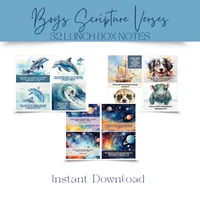 32 Printable Bible Verse Cards for Boys – Image 1
