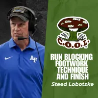 Steed Lobotzke - Run Blocking Footwork Technique and FINISH – Image 1
