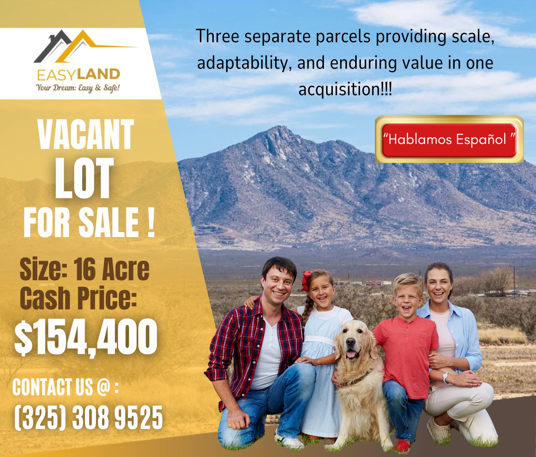 A Rare 16-Acre Offering – 3 Contiguous Parcels | $154,400 – with Owner Financing!" Call Us Now!!  – Image 2