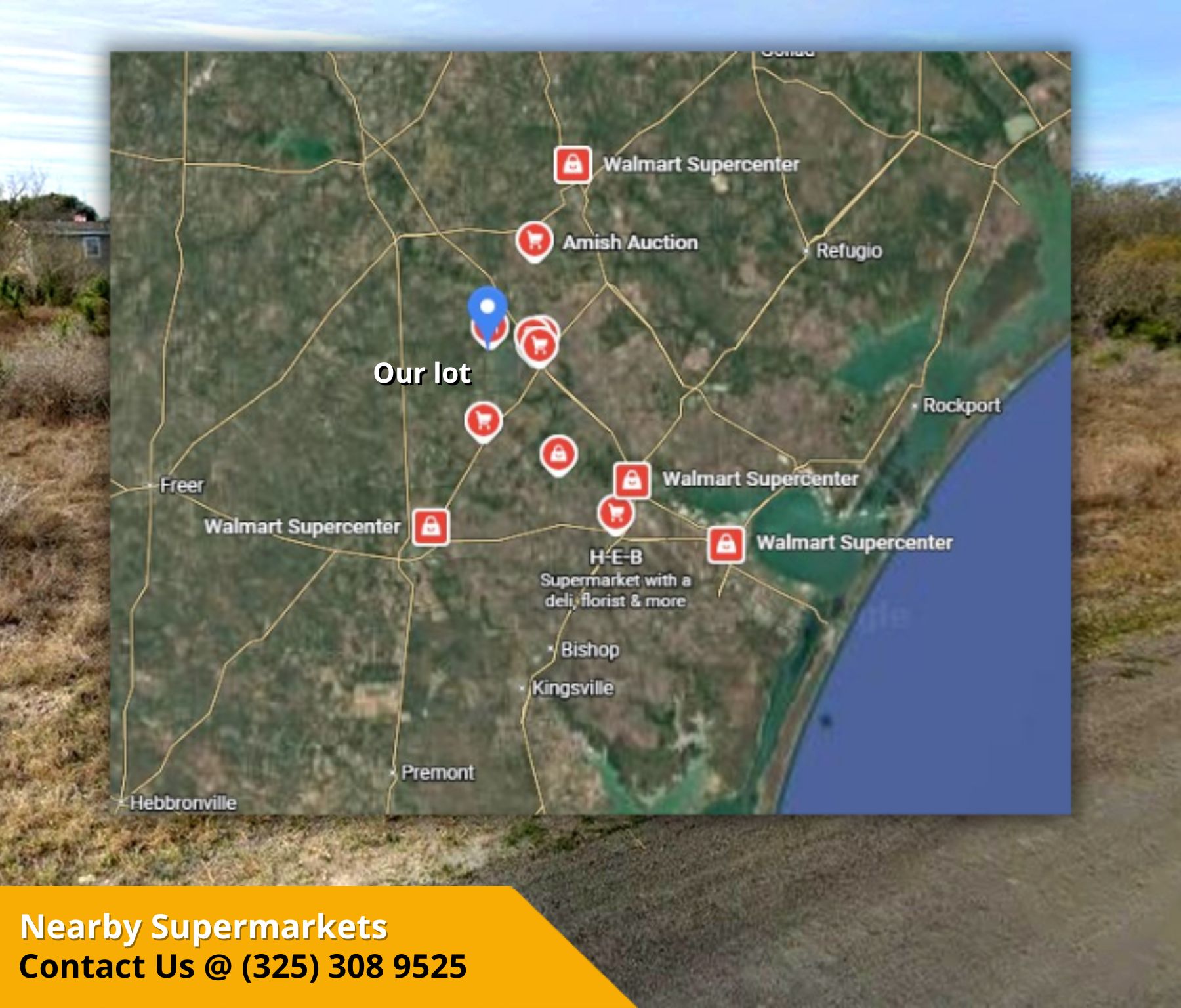 2 Side-by-Side Lots $10,900 Each – Near Lake Corpus Christi!  Contact us Now!  – Image 13
