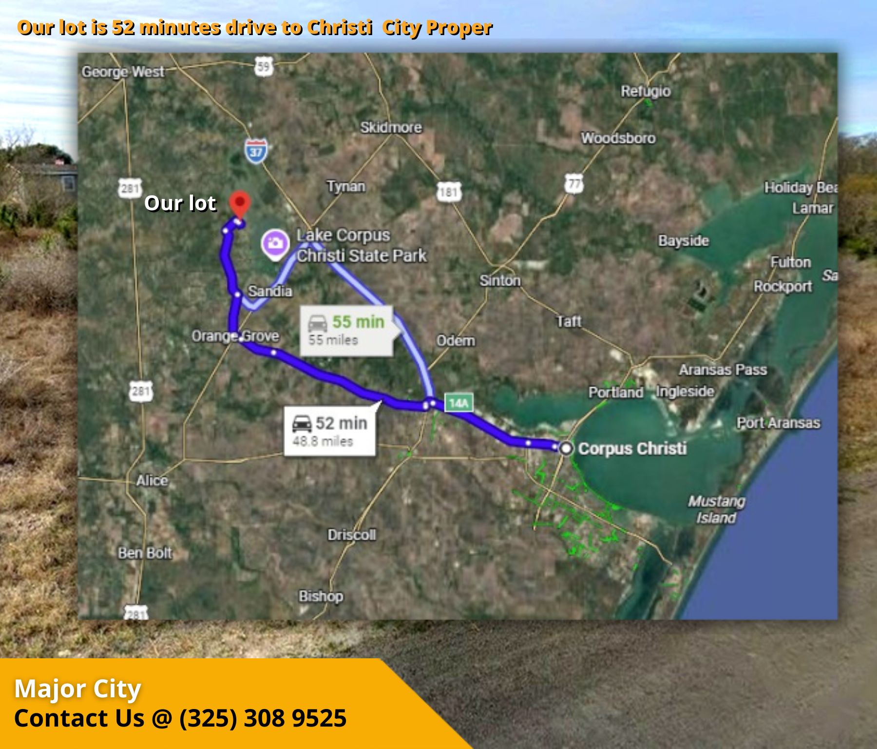 2 Side-by-Side Lots $10,900 Each – Near Lake Corpus Christi!  Contact us Now!  – Image 11