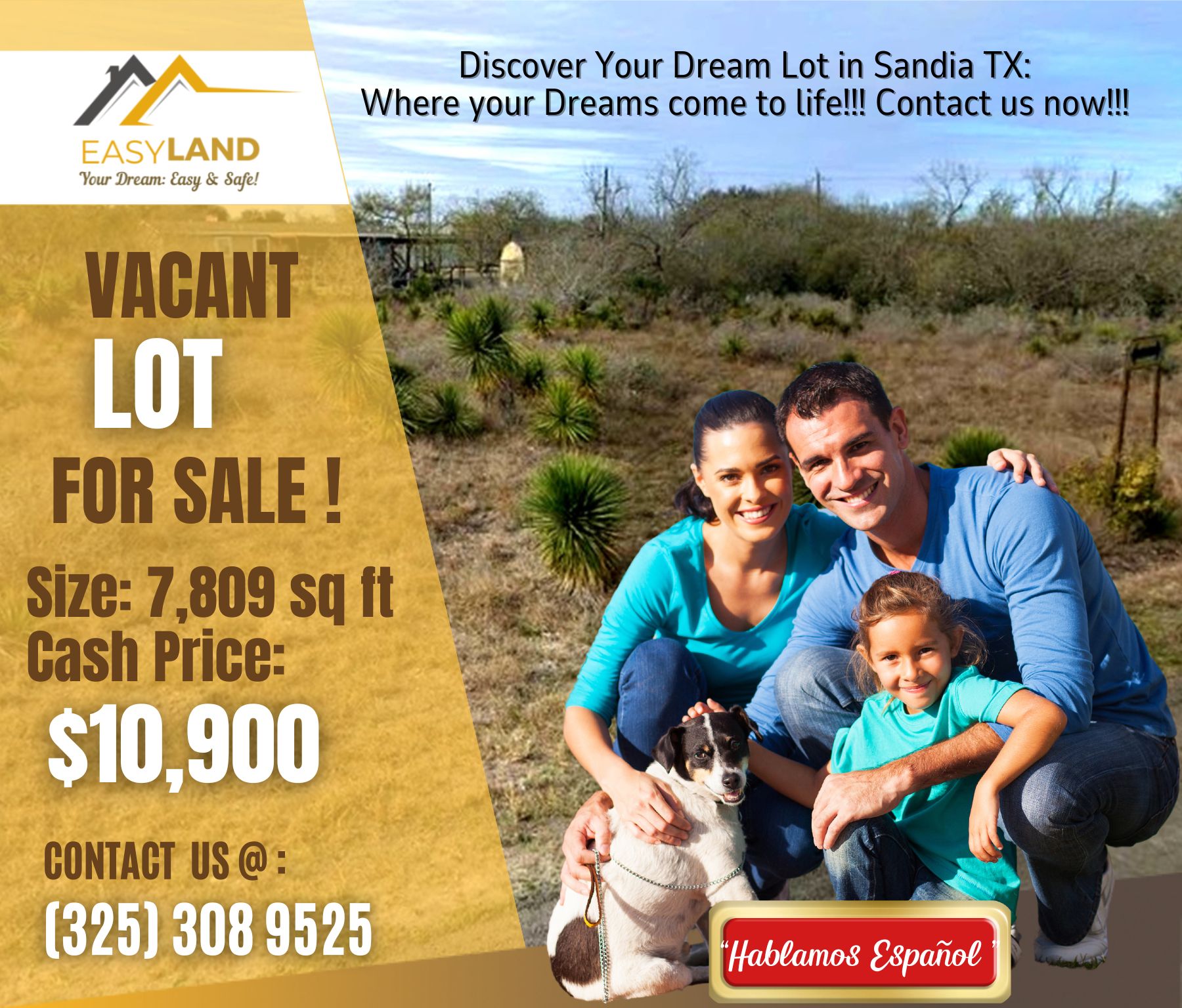 2 Side-by-Side Lots $10,900 Each – Near Lake Corpus Christi!  Contact us Now!  – Image 2