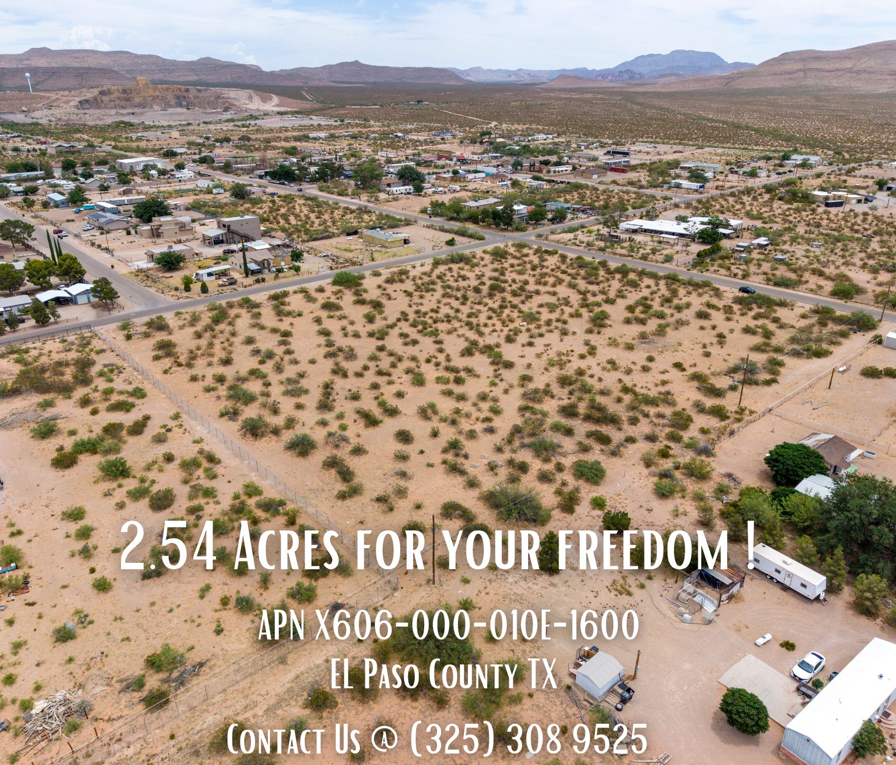 2.54 Acres of West Texas Freedom – Paved Road, $109,000 – Call Us Now!  – Image 1