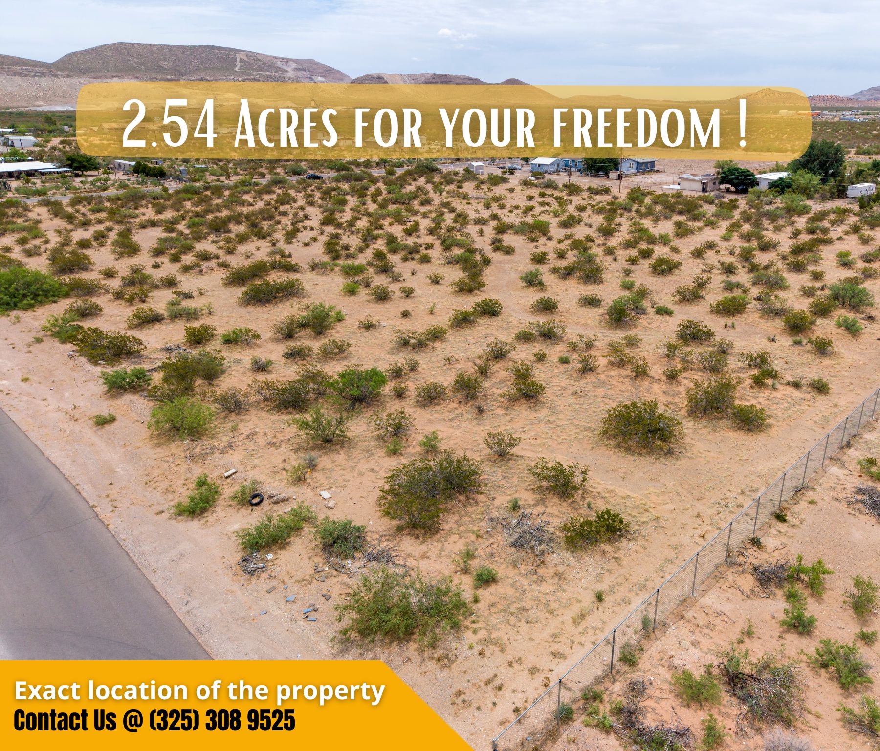 2.54 Acres of West Texas Freedom – Paved Road, $109,000 – Call Us Now!  – Image 6