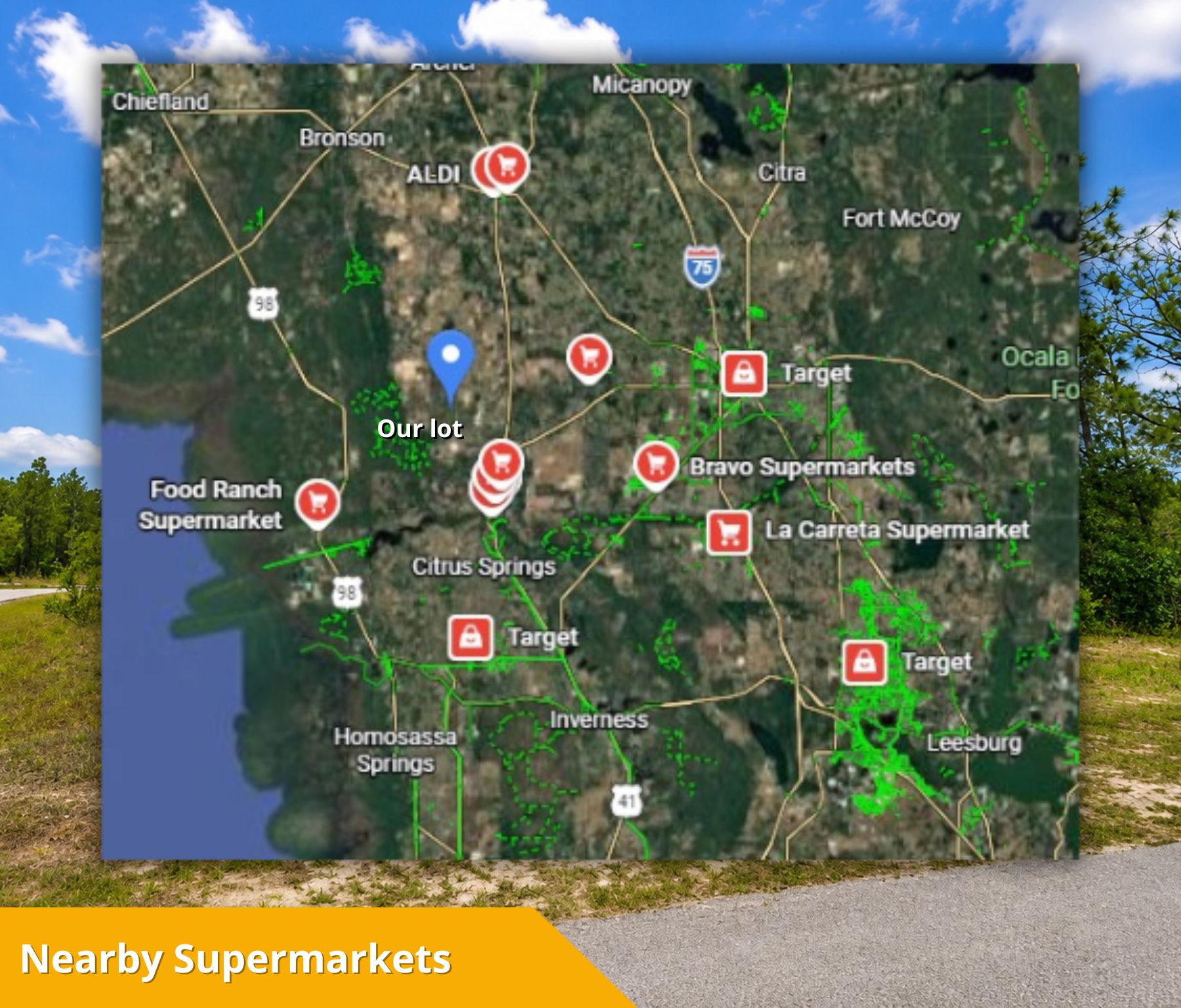 🌴 Own the Corner! Nearly 1 Acre Florida Paradise – Only $22,500! Call Us Now!  – Image 11