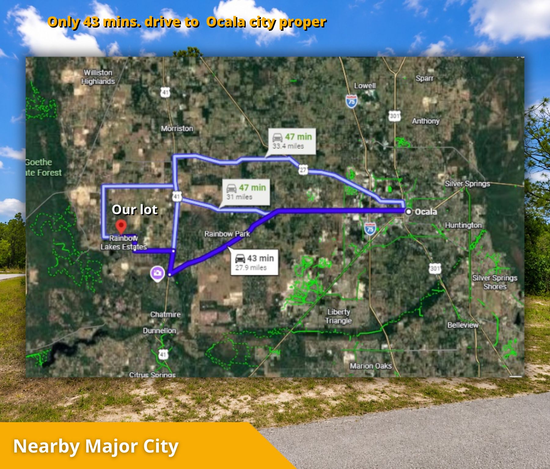 🌴 Own the Corner! Nearly 1 Acre Florida Paradise – Only $22,500! Call Us Now!  – Image 9