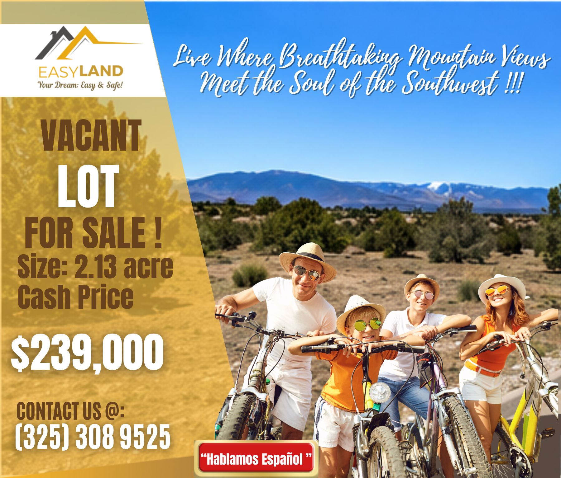 Rare 2.13-Acre Corner Lot in Santa Fe with Spectacular Mountain Views! Call Us Now!  – Image 2