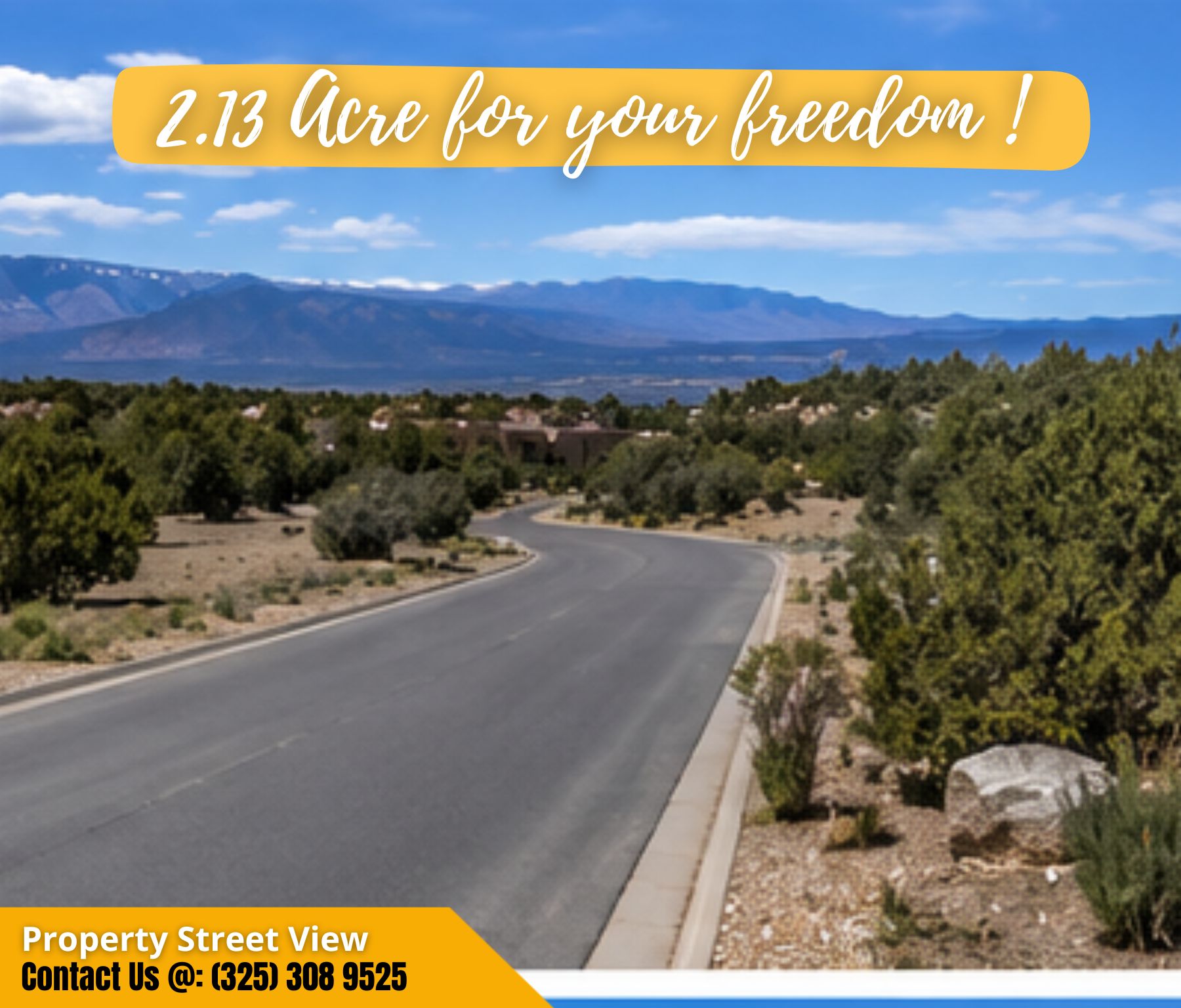 Rare 2.13-Acre Corner Lot in Santa Fe with Spectacular Mountain Views! Call Us Now!  – Image 8