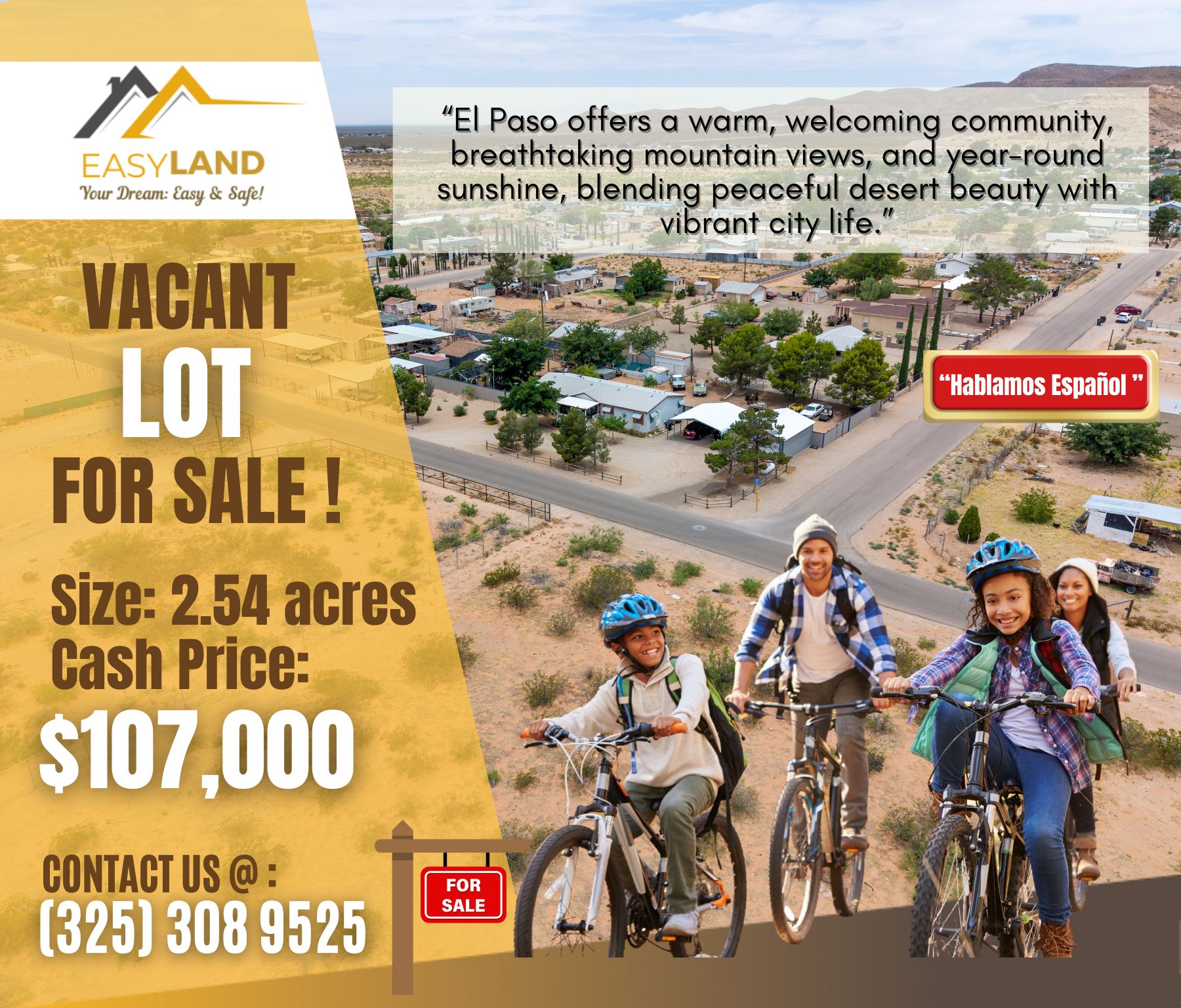2.54 Acres of West Texas Freedom – Paved Road, $107,000 – Call Us Now!  – Image 2