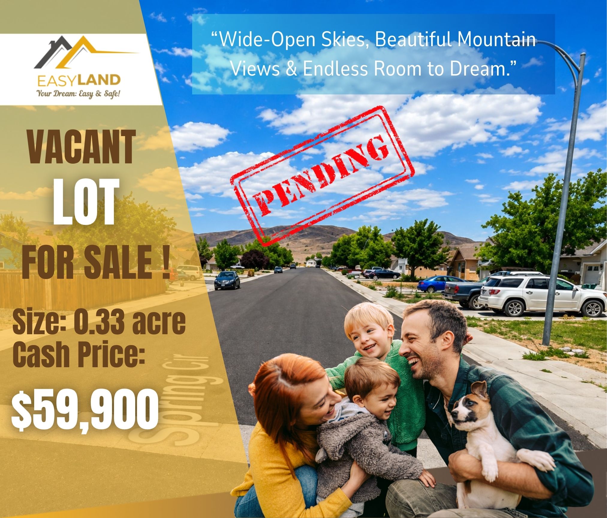 0.33-Acre Corner Lot in Silver Springs, NV – $59,900. Call Us Now!  – Image 2