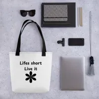 Lifes Short Tote bag – Image 2