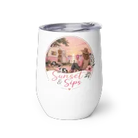 Sunset & Sips Wine tumbler – Image 1