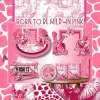  Born To Be Wild Pink Baby Shower Template – Image 2