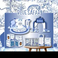  Blue Safari Baby Shower Template  – Image 2