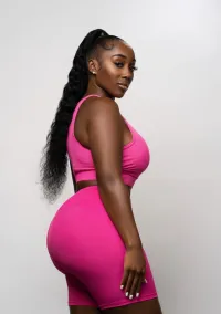 Barbie Pink Biker Short Set – Image 2