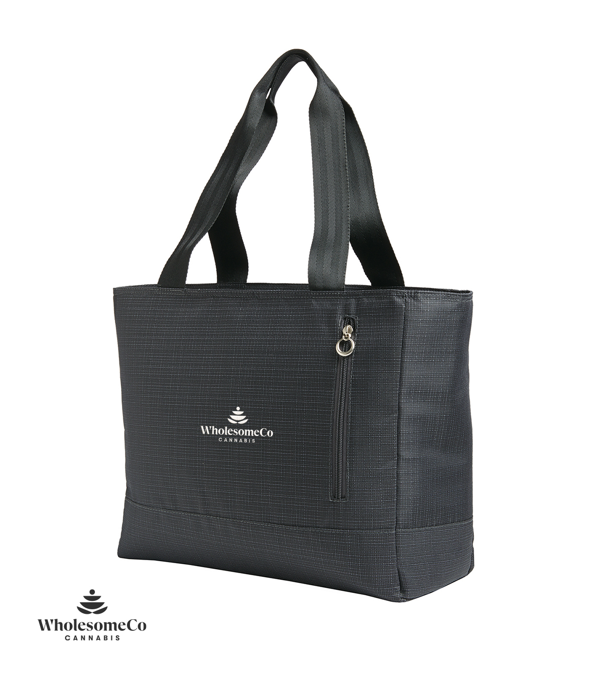 Port Authority BG401 Women's Laptop Tote Bag – WholesomeCo Logo with Wording - White