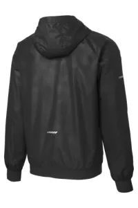 2.5" W Embroidery Sport-Tek Embossed Hooded Wind Jacket – Image 2