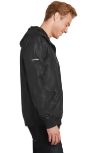 2.5" W Embroidery Sport-Tek Embossed Hooded Wind Jacket – Image 3