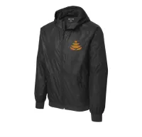 2.5" W Embroidery Sport-Tek Embossed Hooded Wind Jacket – Image 1