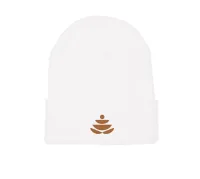 2.5" W Embroidery YP Classics - Cuffed Beanie (WholesomeCo logo only) – White