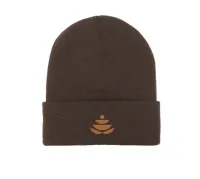 2.5" W Embroidery YP Classics - Cuffed Beanie (WholesomeCo logo only) – Brown