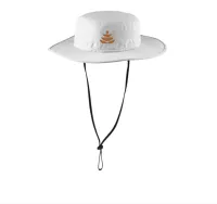 2.5" W Embroidery- Port Authority Outdoor Wide-Brim Hat – White, SM