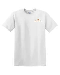 2.5" W  Embroidery - Gildan Heavy Cotton 100% Cotton T-Shirt – M, White