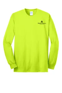 Port & Company Long Sleeve Core Blend Tee - Safety Green – Image 1
