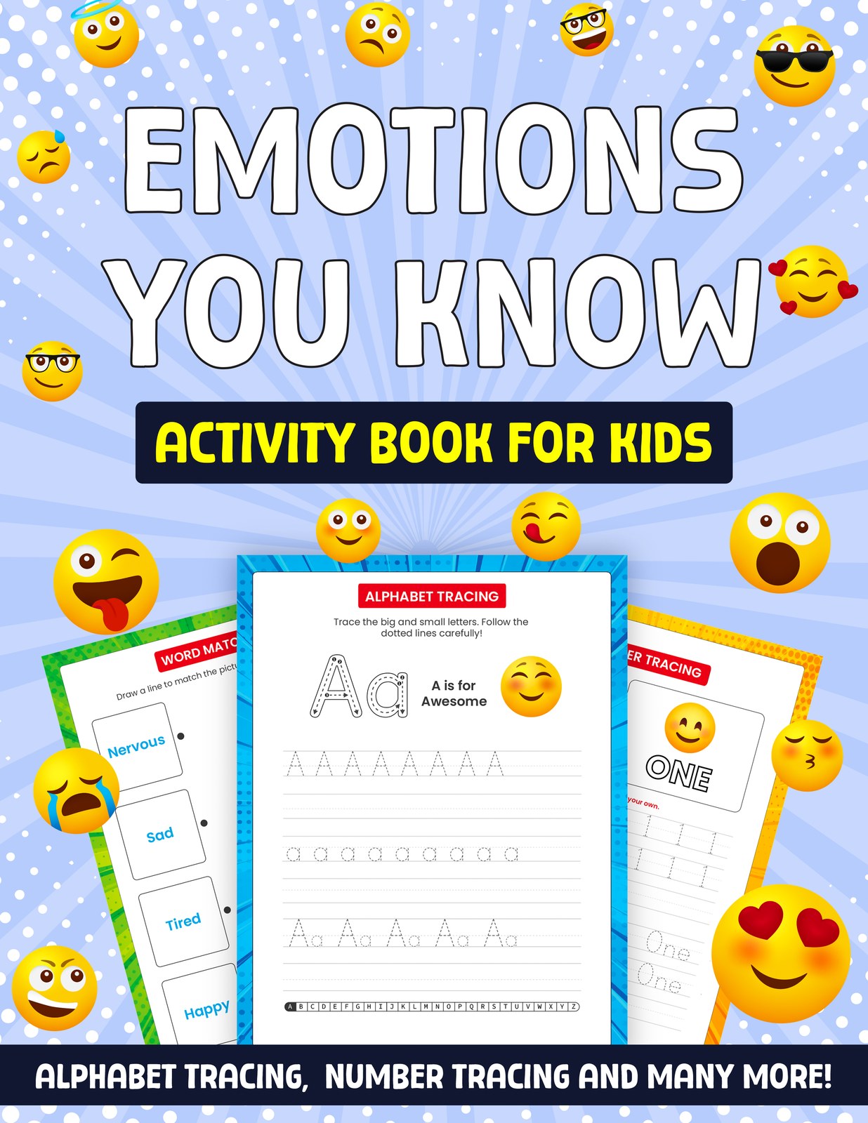 Emotions You Know Activity Book For Kids –Paperback – Image 1