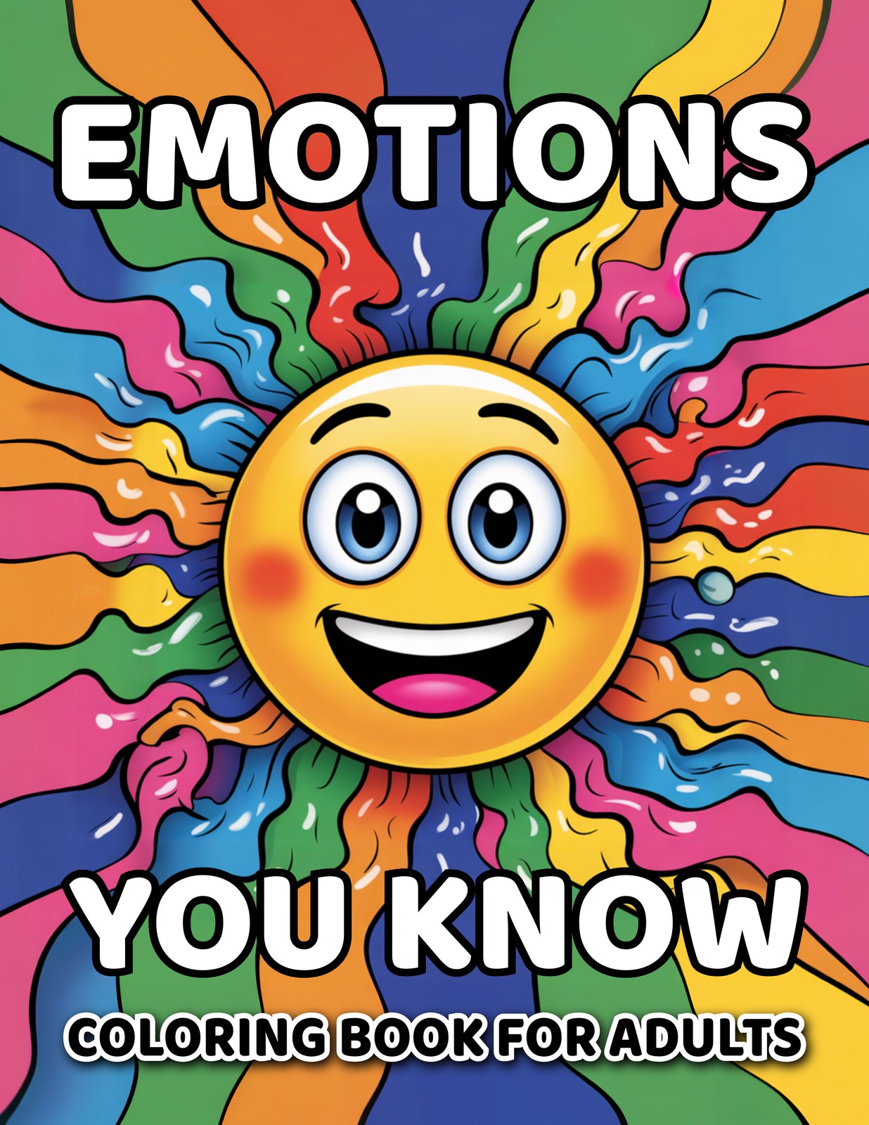 Emotions You Know Coloring Book For Adults – Digital Download – Image 1