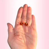 Honey Amber Hook Earrings – Image 2