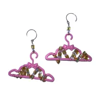 Pink Atelier Beaded Mini Hanger Earrings – Image 1
