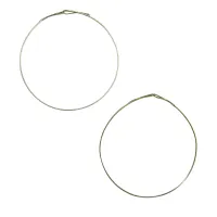 Line Art 10 Inch Hook Hoop Earrings – Image 1