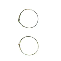 Line Art 4 Inch Hook Hoop Earrings – Image 1