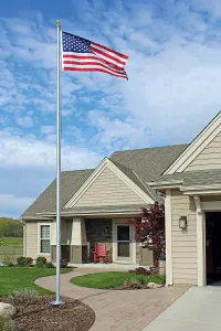 25 ft. Heavy Duty Residential Flagpole — All-In-One Package – Image 1