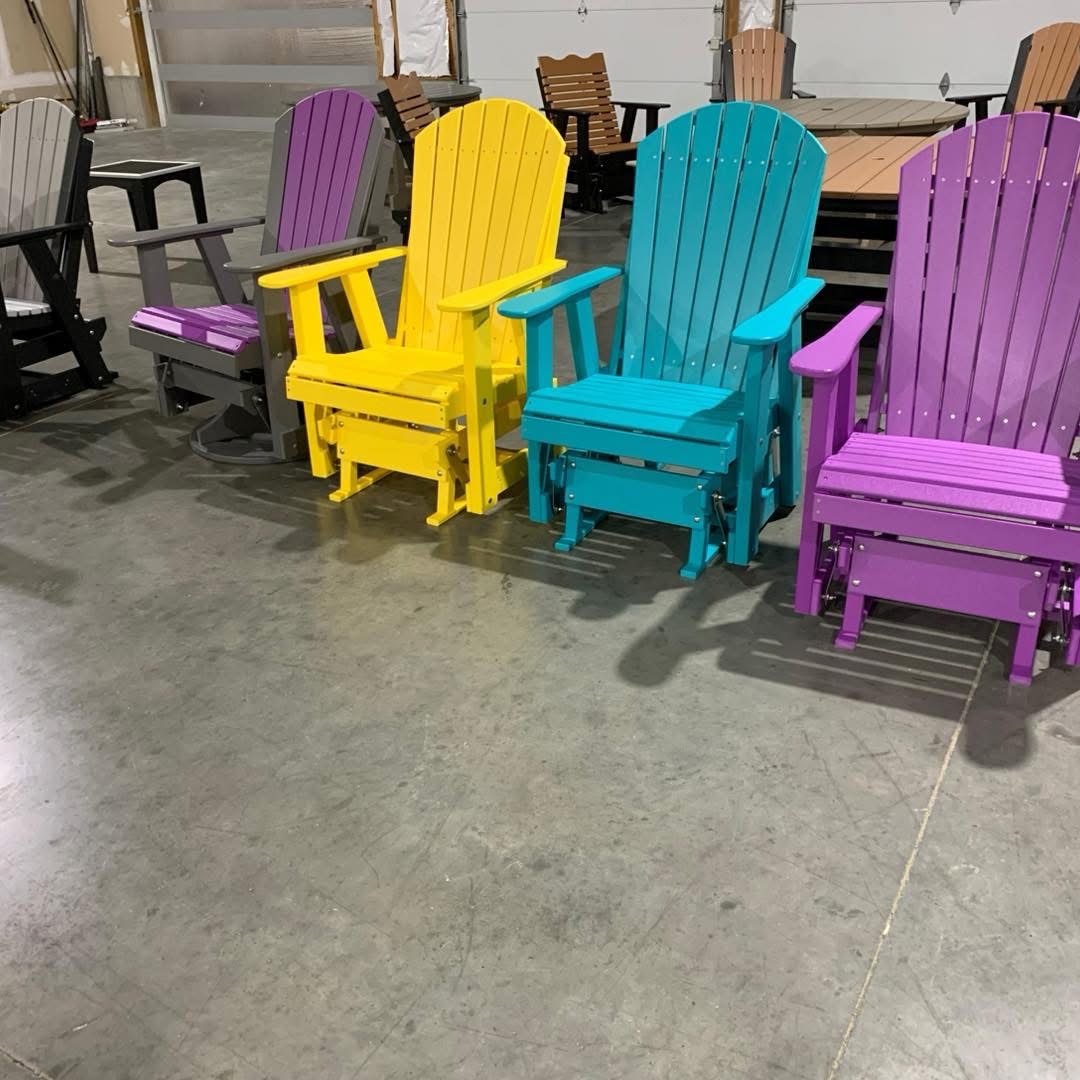 2' Poly Adirondack Glider Chair – Image 4