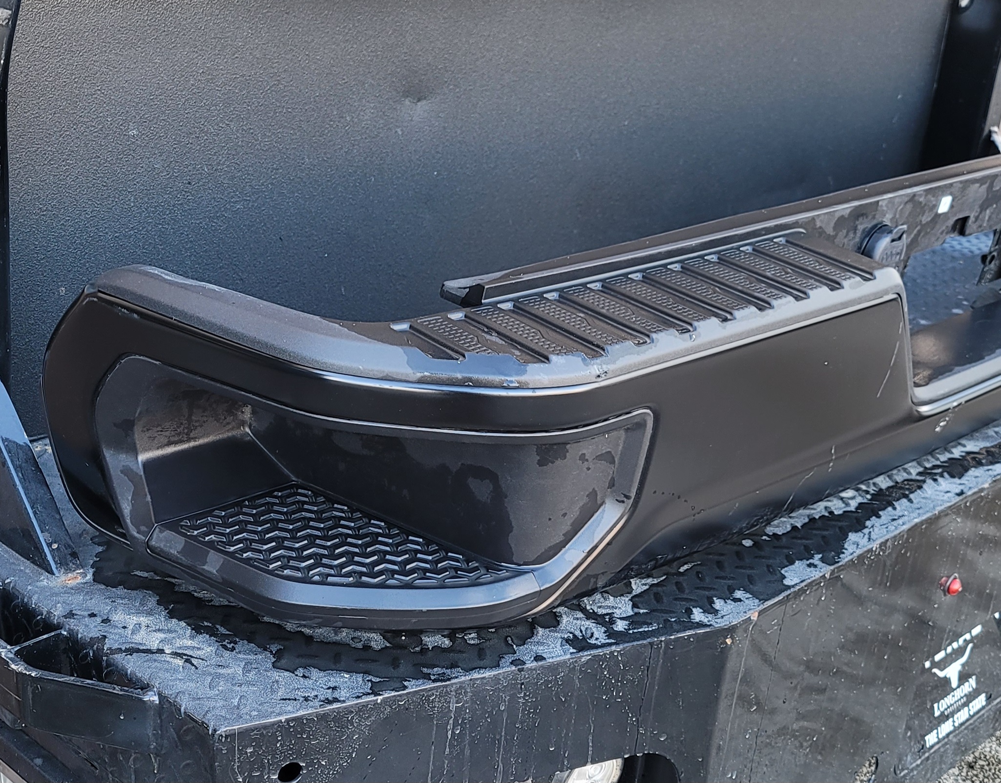 2024–25 Chevrolet Silverado 2500HD/3500HD Black Rear Bumper-257 – Image 3