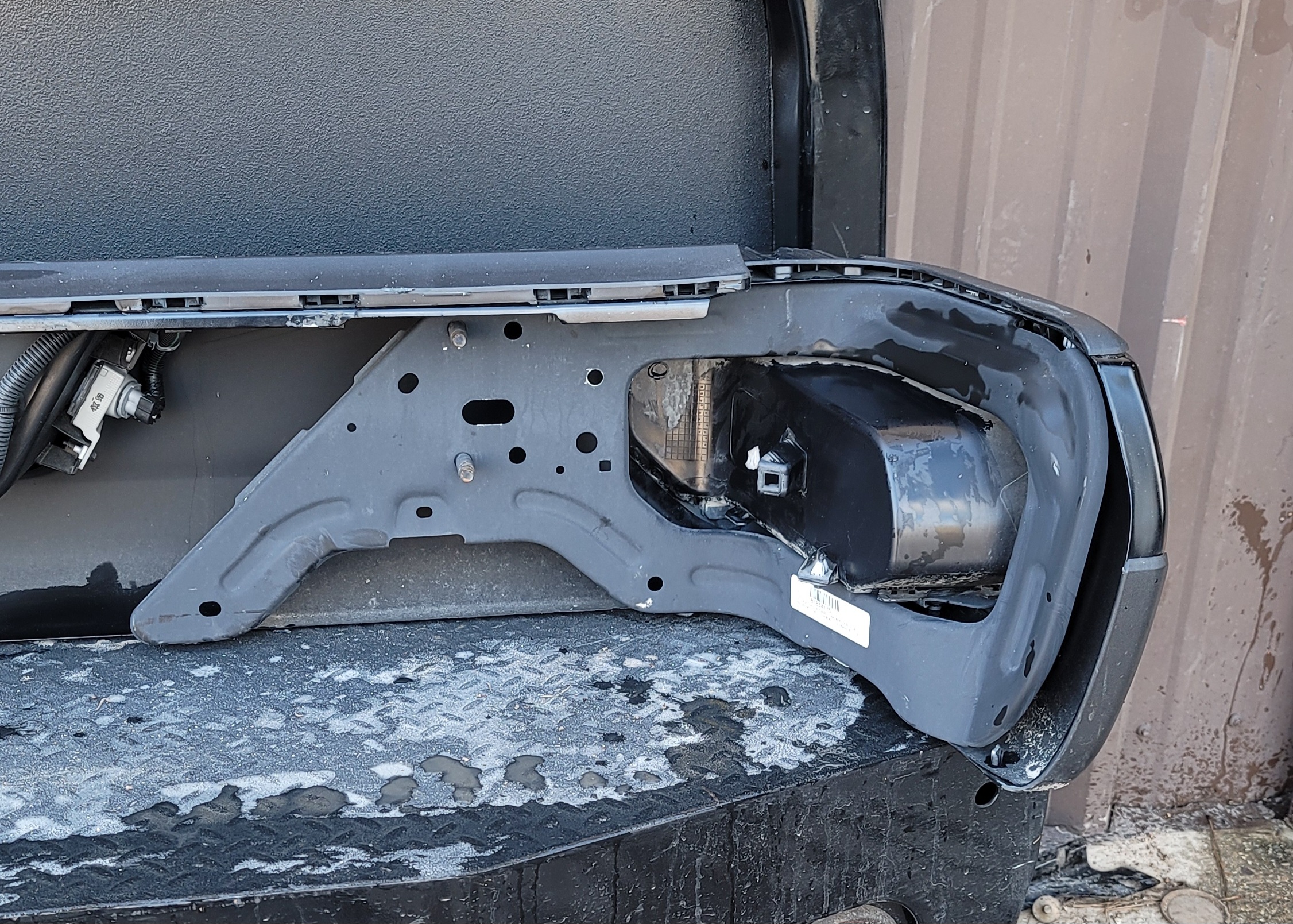 2024–25 Chevrolet Silverado 2500HD/3500HD Black Rear Bumper-257 – Image 9