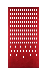 Celosía DMC019 – 120x240cm, Rojo, 9mm