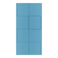 Corte U - DMU019 – 120x240cm, Naranja, 9mm